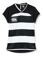 Koszulki i topy damskie - Canterbury damska koszulka Vapodri Evader Hooped Rugby czarny/biały 18 QA00422998A - miniaturka - grafika 1