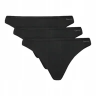 Majtki damskie - CALVIN KLEIN BIKINI DAMSKIE MAJTKI BIKINI 3PK CZARNE r.XS - miniaturka - grafika 1
