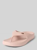 Klapki i japonki damskie - Japonki profilowane z detalem z logo - miniaturka - grafika 1