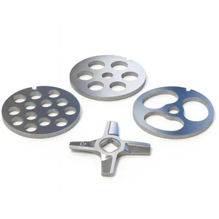 Zestaw masarski NR 8 do ZELMOTOR SMAPP sitka nierdzewne +nożyk dwustronny - Akcesoria i części AGD Zestaw masarski NR 8 do ZELMOTOR SMAPP sitka nierdzewne +nożyk dwustronny - Akcesoria i części AGD - miniaturka - grafika 1