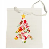 Torby i wózki na zakupy - Świąteczna Torba Zakupowa Eco Choinka - miniaturka - grafika 1