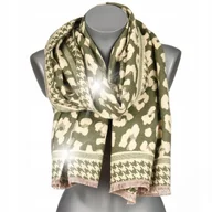 Apaszki i szaliki damskie - Duży Szalik Damski bawełniany ciepły szal cętki - miniaturka - grafika 1