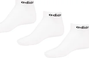 Adidas Skarpety adidas Linear Ankle Socks Cushioned Socks 3p białe HT3457 46-48 - Skarpety termoaktywne - miniaturka - grafika 1