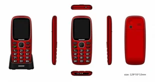 Mescomp MT-166 Edgar Elegant 4GB Czerwony - Telefony komórkowe - miniaturka - grafika 1