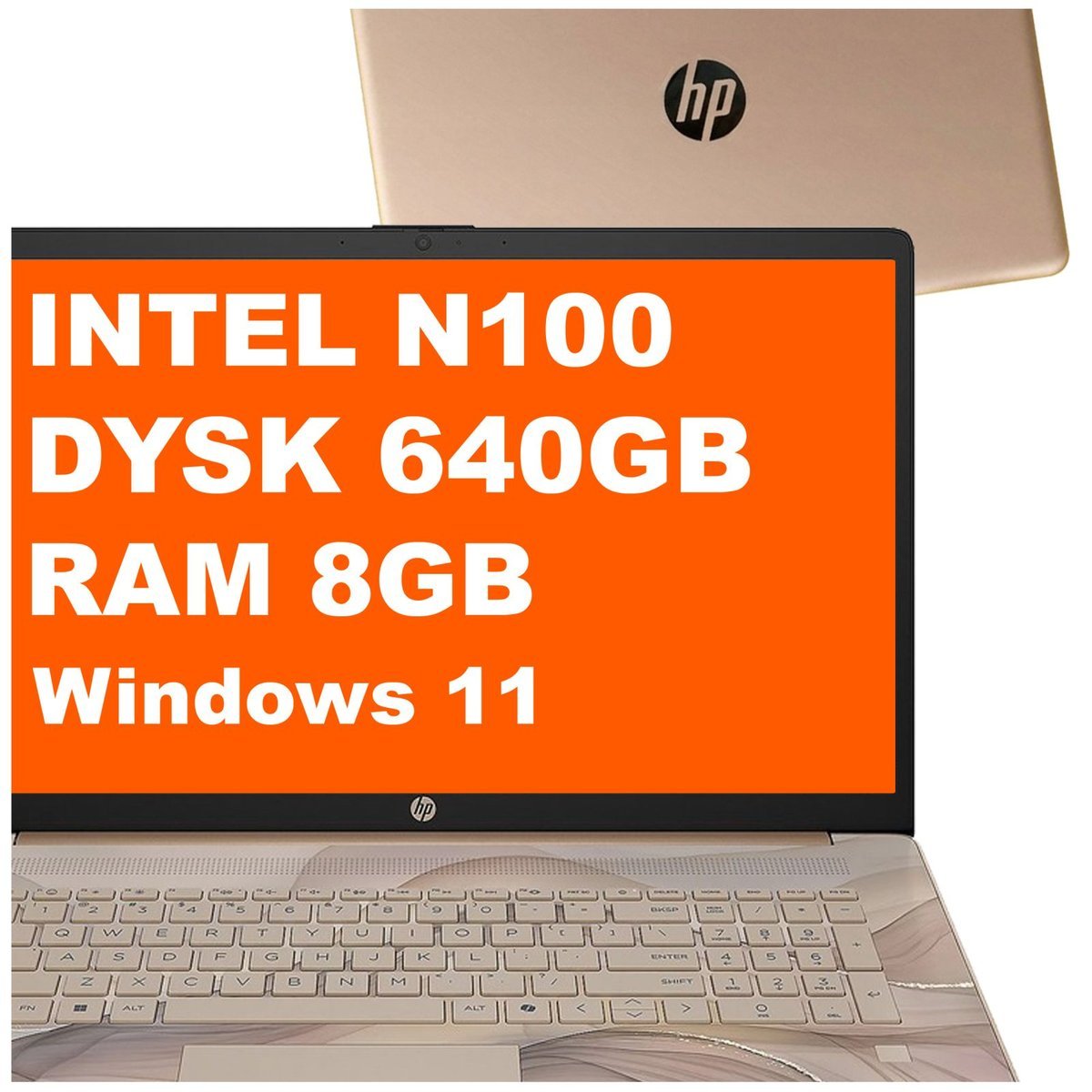 HP 17-cn3164ds / BS6W5UA / Intel N100 / 8GB / 640GB / Intel UHD / HD+ / Win 11 / Chai Latte