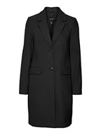 Płaszcze damskie - VERO MODA Damski płaszcz Vmgianna Coat Boos, czarny, S - miniaturka - grafika 1