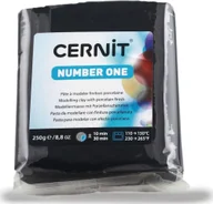 Masy plastyczne - The Clay and Paint Factory Modelina Cernit Czarna 250 g - miniaturka - grafika 1