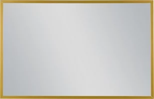 Lustro łazienkowe prostokątne 100x65 cm złota rama - Lustra - miniaturka - grafika 1