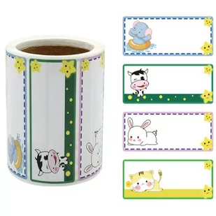 Naklejki Na Zeszyty 6,3X2,5Cm Mix2 50 Szt. - Scrapbooking - miniaturka - grafika 1