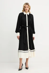 Karl Lagerfeld sukienka kolor czarny midi oversize A4W13047 - Sukienki - miniaturka - grafika 1