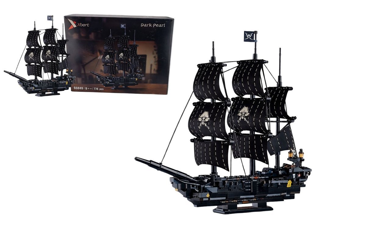 Statek Piracki Czarna Perła Dark Pearl 774 Klocki Okręt Piratów Model 8+