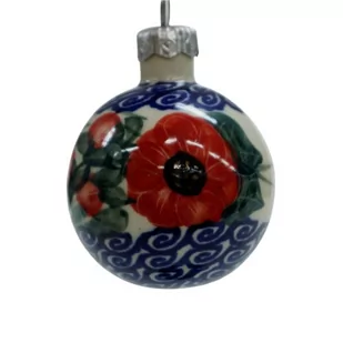 Ceramiczna bombka mała Ceramika Bolesławiec - Bombki - miniaturka - grafika 1