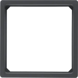Q.x Pierścień adaptacyjny do płytki czołowej 50 x 50 mm antracyt, aksamit - Inne akcesoria elektryczne - miniaturka - grafika 1