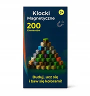 Klocki - Klocki magnetyczne dla dzieci – świat kostek, 200 elementów (B036) - miniaturka - grafika 1
