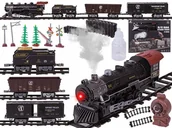 Samochody i pojazdy dla dzieci - Kolejka Elektryczna Pilot 2,4GHz Lokomotywa Wagony Pociąg Towarowy - miniaturka - grafika 1