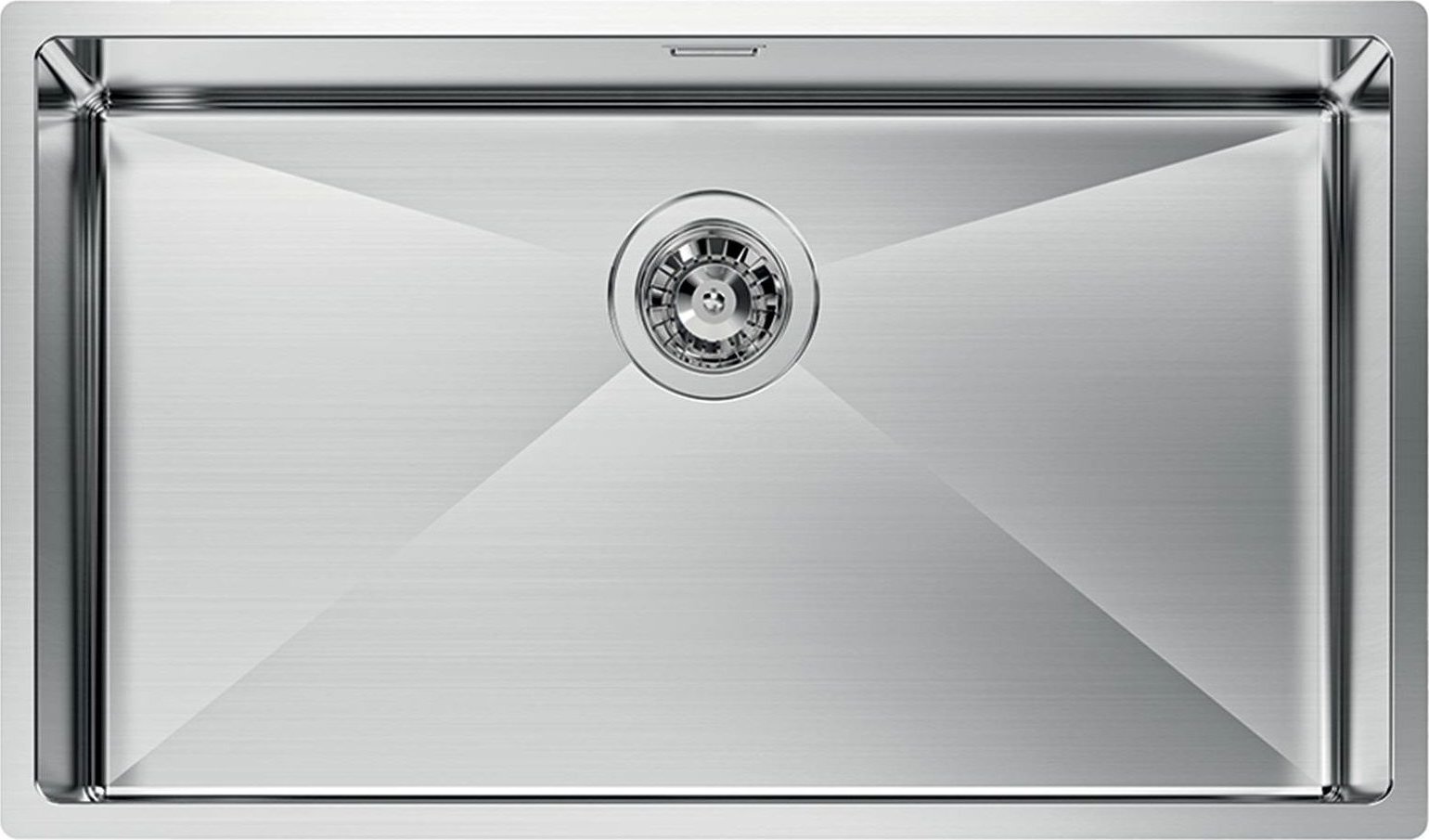 Foster Zlewozmywak 1718050 QUADRA R12 Komora 86x44 FM na równi z blatem Stal + Ruszt