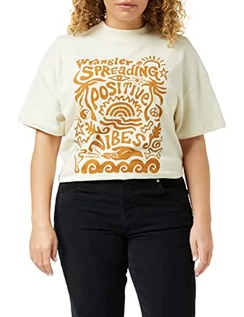 Koszulki i topy damskie - Wrangler Damska koszulka z krótkim rękawem, Vanilla Ice, rozmiar S - grafika 1