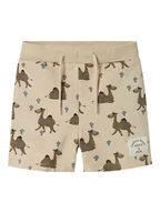 Spodenki damskie - name it Szorty dresowe "Jano" w kolorze beżowo-jasnobrązowym - miniaturka - grafika 1