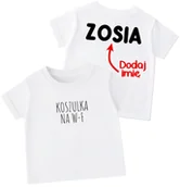 Koszulki dla dziewczynek - Koszulka dla DZIECKA NA W-F Z IMIENIEM NA PLECACH - miniaturka - grafika 1
