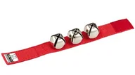 Instrumenty perkusyjne - Nino Percussion NINO961R dzwonki na nadgarstek, kolor: czerwony NINO961R - miniaturka - grafika 1