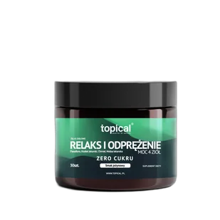 Żelki ziołowe relaks i odprężenie. moc 4 ziół – BEZ CUKRU – TOPICAL - Suplementy naturalne - miniaturka - grafika 1