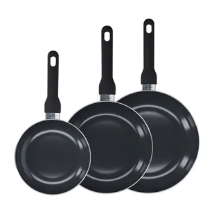 Zestaw patelni Zwieger Virtu, 3 elementy, czarne - Zestawy garnków i patelni - miniaturka - grafika 1
