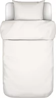 Pościel - Pościel Tove 135 x 200 cm biała z poszewką na poduszkę 80 x 80 cm - miniaturka - grafika 1