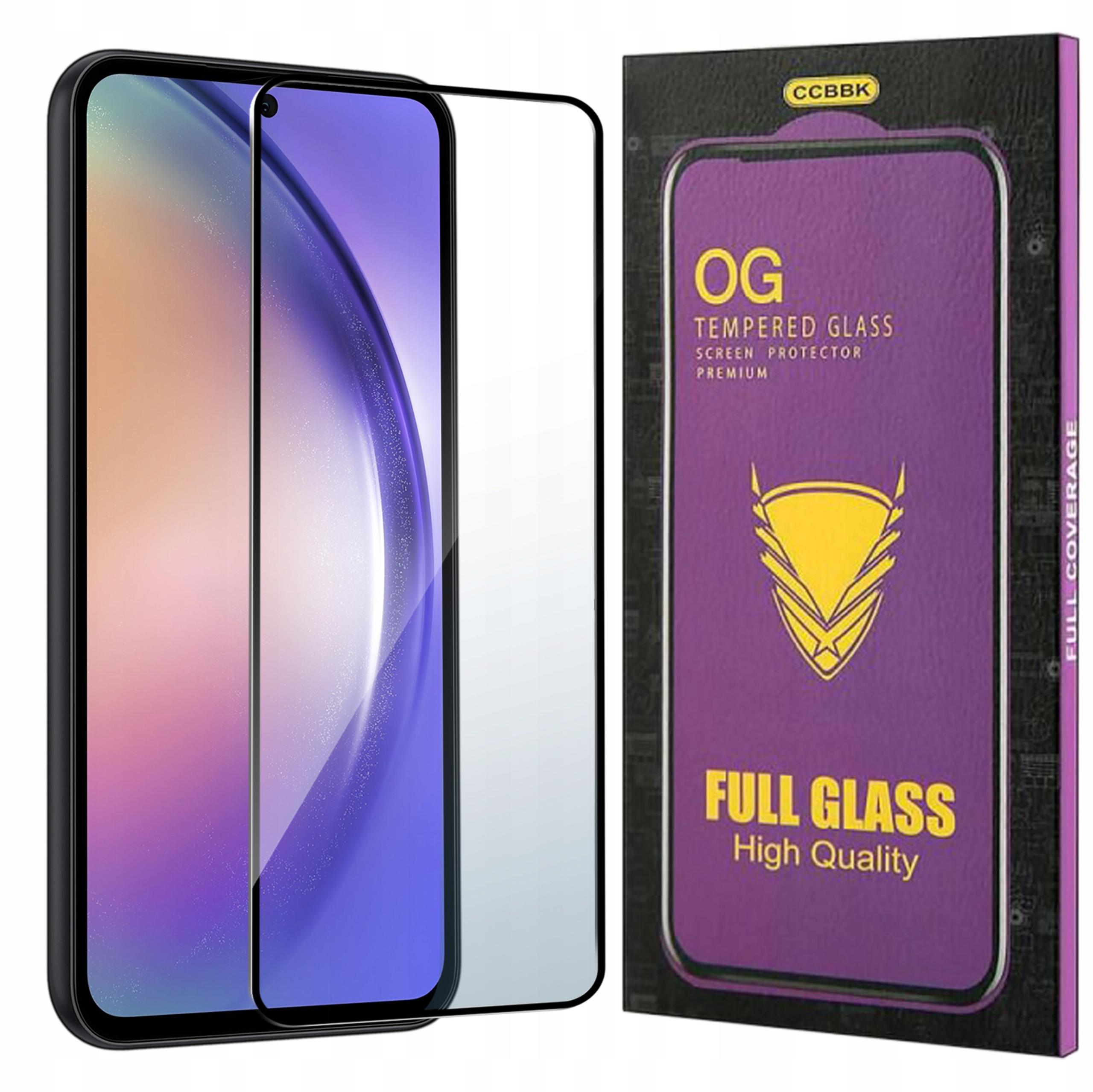 Szkło HARTOWANE 5D do Samsung Galaxy A54 OG PREMIUM CAŁY EKRAN PEŁNE