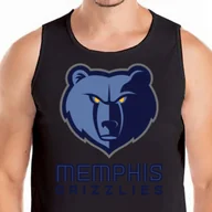 Koszulki męskie - Koszulka Tank Top Memphis Grizzlies L 0477 Czarna - miniaturka - grafika 1