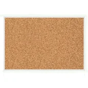 Tablice i flipcharty - Tablica korkowa 60 x 90 cm matowy biały - miniaturka - grafika 1