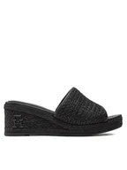 Espadryle damskie - Tommy Hilfiger Espadryle FW0FW07927 Czarny - miniaturka - grafika 1