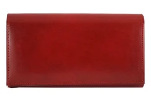Klasyczny portfel skórzany damski - Barberini's - Czerwony - Portfele Klasyczny portfel skórzany damski - Barberini's - Czerwony - Portfele - miniaturka - grafika 1