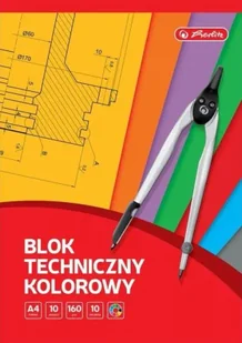 Blok A4/10K techniczny kolorowy (20szt) HERLITZ - Szkolne artykuły papiernicze - miniaturka - grafika 1