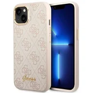 Etui i futerały do telefonów - Guess GUHCP14SHG4SHP iPhone 14 6,1` różowy/pink hard case 4G Vintage Gold Logo - miniaturka - grafika 1
