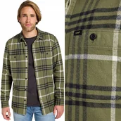 Koszule męskie - Lee WORKER SHIRT 2.0 Mercantile LUŹNA ZIELONA BAWEŁNIANA KOSZULA W KRATĘ S - miniaturka - grafika 1