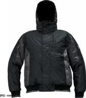 Odzież robocza - CERVA DAYBORO pilot kurtka - męska kurtka pilotka, odpinany kaptur, polar kołnierz i w kapturze, odblaskowe elementy, 100% poliester - czarny L - miniaturka - grafika 1