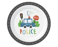 Naczynia i sztućce jednorazowe - Talerzyki papierowe Police 23cm 6szt - Godan - miniaturka - grafika 1