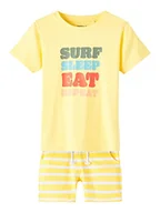Koszulki i topy damskie - NAME IT Boy's NMMZACO SS top zestaw T-shirt, Habanero Gold, 98, Habanero Gold, 98 - miniaturka - grafika 1