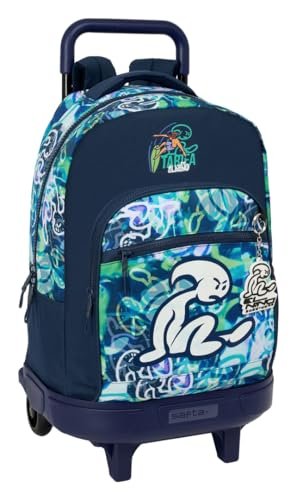 Safta KOOK DZIECKO - Duży plecak na kółkach, kompaktowy, zdejmowany, idealny dla dzieci w różnym wieku, wygodny i wszechstronny, jakość i wytrzymałość, 33 x 22 x 45 cm, Granatowy, M, Casual