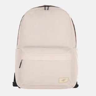 PLECAK MIEJSKI 4F UNISEX SZKOLNY 18L 31 x 44 cm ABACU425 SS25 BEŻOWY - Plecaki szkolne i tornistry - miniaturka - grafika 1