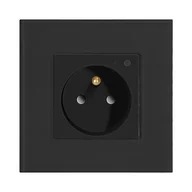 Inne akcesoria elektryczne - Gniazdo pojedyncze WiFi Tuya Czarny ORNO - miniaturka - grafika 1