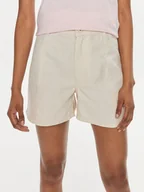 Spodenki damskie - Pepe Jeans Szorty materiałowe Tilly PL801093 Écru Regular Fit - miniaturka - grafika 1