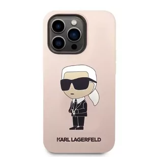 Karl Lagerfeld Etui KLHMP14XSNIKBCP do iPhone 14 Pro Max 6,7" hardcase Silicone Ikonik Magsafe różowy/pink - Etui i futerały do telefonów - miniaturka - grafika 3