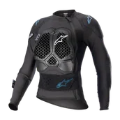 Akcesoria motocyklowe - Kurtka Ochronna Damska Alpinestars Stella Bionic Action V2 Czarno-CyjanowyL - miniaturka - grafika 1