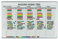 Planery - ekoTAB Tablica na plan lekcji ekoTAB, dla 26 klas, 100x70 cm V10070100-1108 - miniaturka - grafika 1