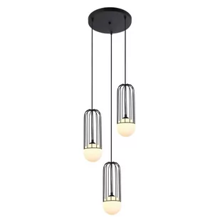 Italux Lampa zwis Simon MDM-3938/3 BK MDM-3938/3 BK - Lampy sufitowe - miniaturka - grafika 1