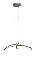 Lampy sufitowe - Candellux SLASH LAMPA WISZĄCA 38W LED 4000K SREBRNY - miniaturka - grafika 1