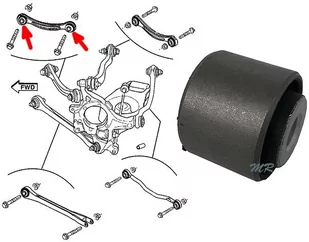Tuleja wahacza tylnego górnego wzdłużnego Lancia Thema 2011- - Tuleje - miniaturka - grafika 1