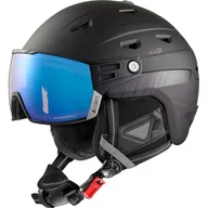 Kaski narciarskie - Cairn Maverick Evolight z daszkiem, kask narciarski, czarny - miniaturka - grafika 1