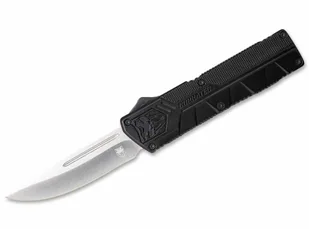 Cobratec Nóż sprężynowy CobraTec D2 Lightweight OTF Black (06CT007) T 06CT007 - Noże - miniaturka - grafika 1